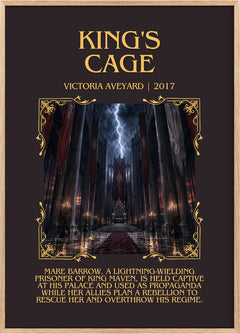 King's Cage Minimalist Book Poster by Victoria Aveyard