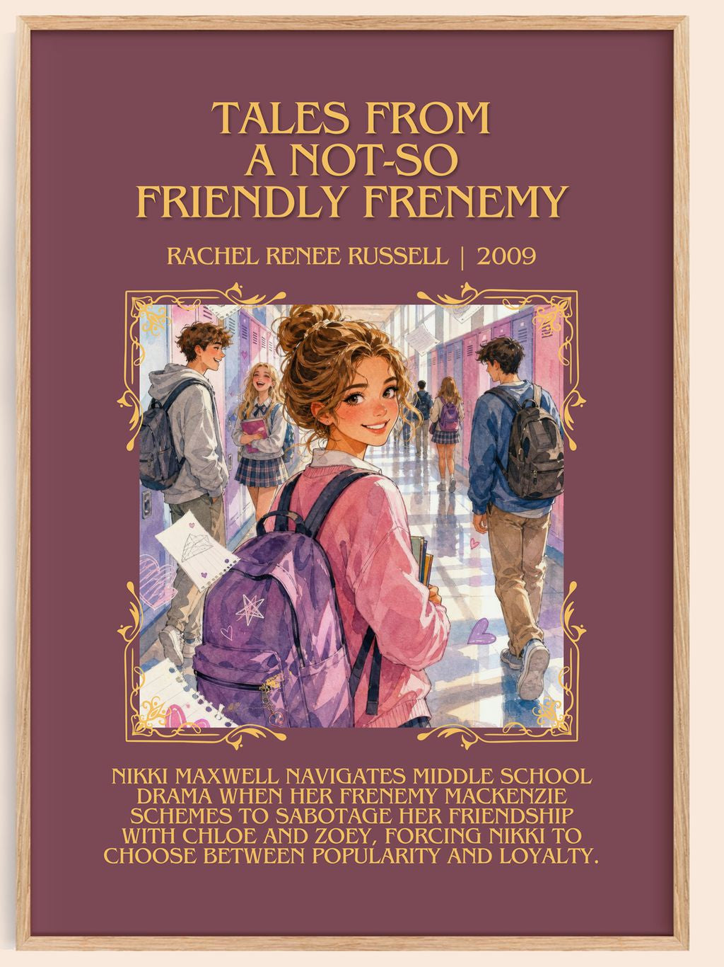 Tales from a Not-So Friendly Frenemy Minimalist Book Poster – book poster