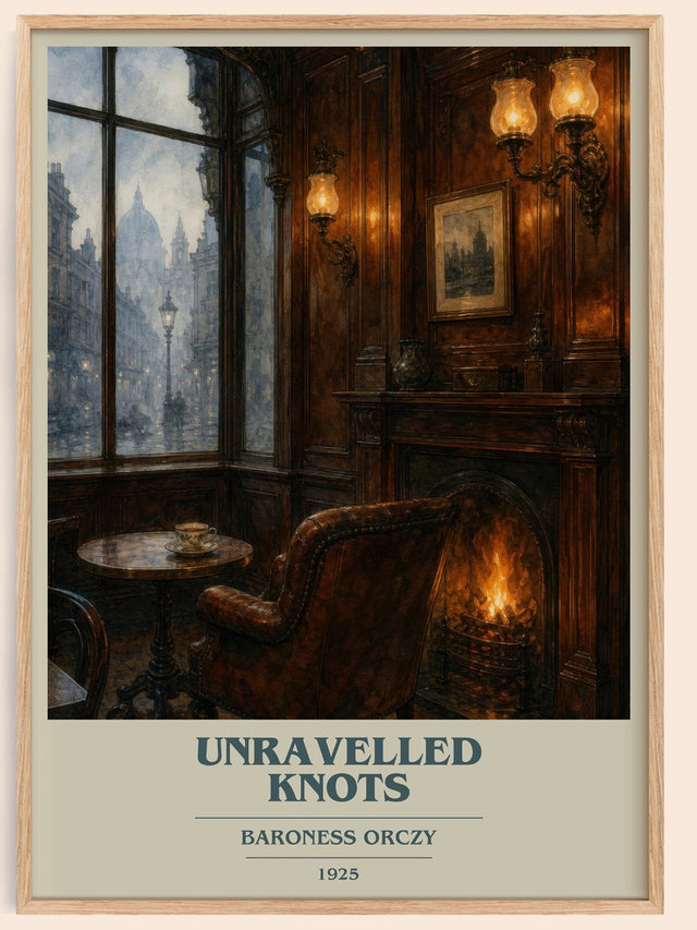 Unravelled Knots Book Cover Poster by Baroness Orczy