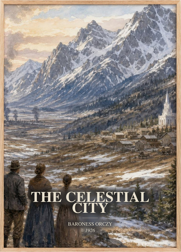 The Celestial City Book Watercolour Illustration by Baroness Orczy
