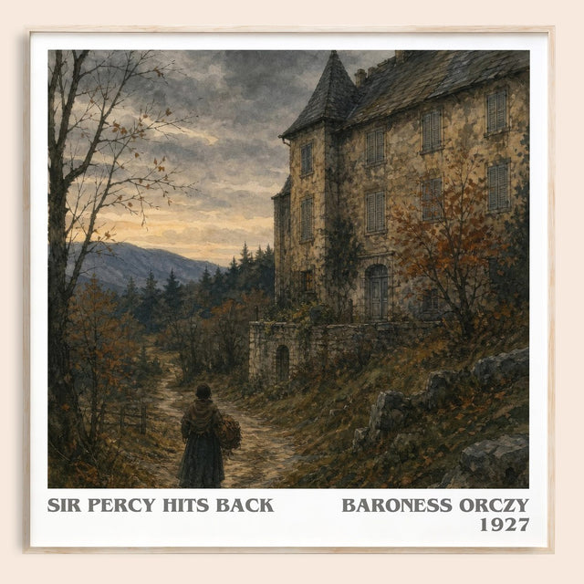 Sir Percy Hits Back Literary Art Print by Baroness Orczy