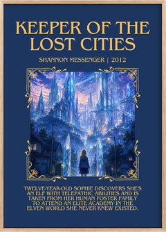 Keeper of the Lost Cities Minimalist Book Poster by Shannon Messenger