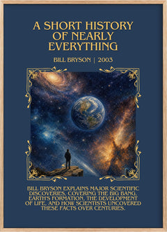 short history of nearly everything Minimalist Book Poster by B. Bryson