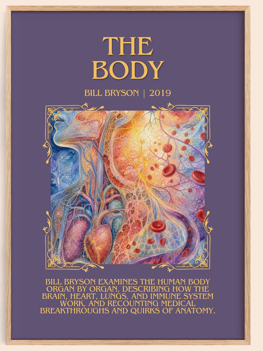 The Body Minimalist Book Poster by Bill Bryson – book poster