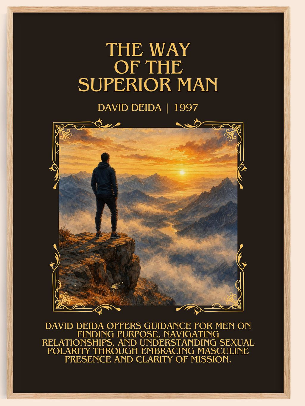 The way of the superior man Minimalist Book Poster by David Deida – book poster