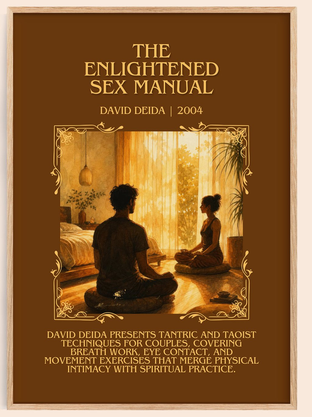 The Enlightened Sex Manual Minimalist Book Poster by David Deida – book poster