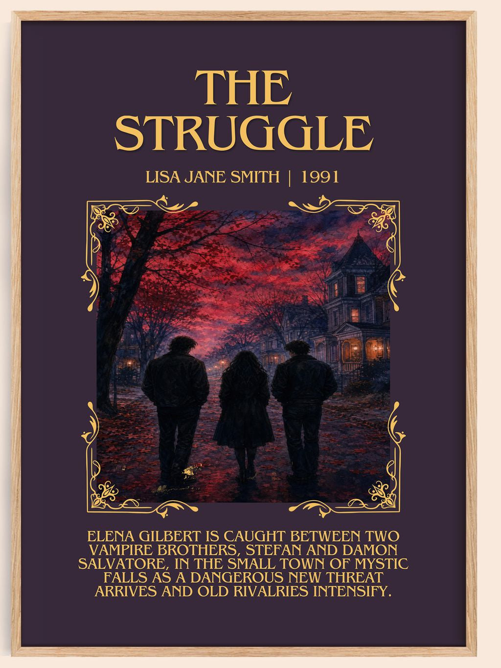 The Struggle Minimalist Book Poster by Lisa Jane Smith – book poster