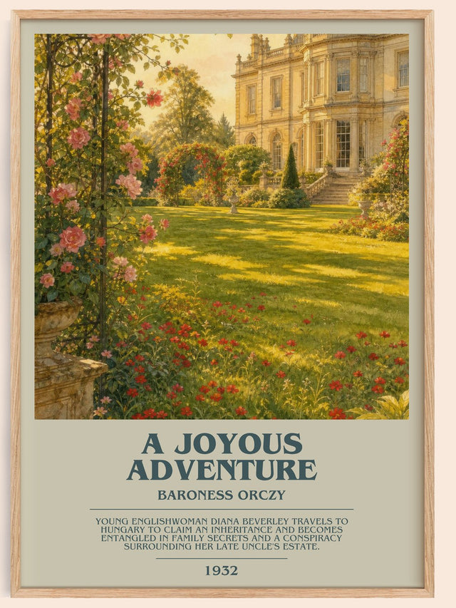 A Joyous Adventure Bookish Wall Art by Baroness Orczy