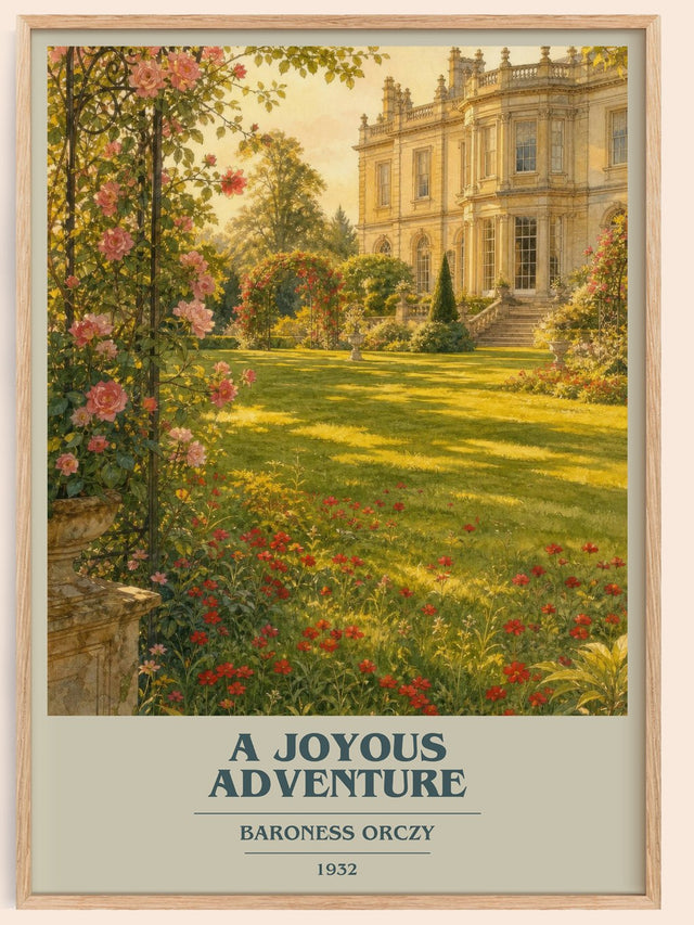 A Joyous Adventure Book Cover Poster by Baroness Orczy