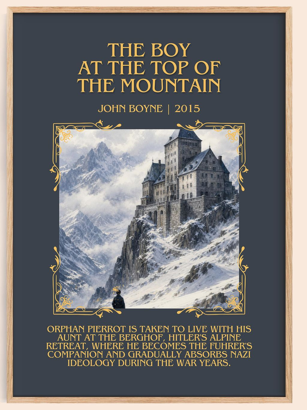Boy at the Top of the Mountain Minimalist Book Poster by John Boyne – book poster