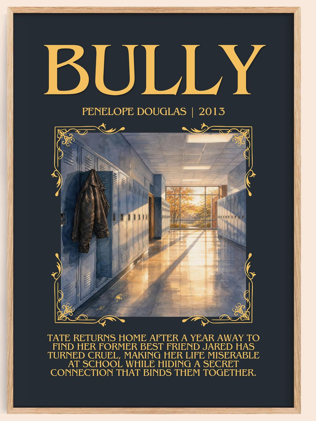 Bully Minimalist Book Poster by Penelope Douglas – book poster