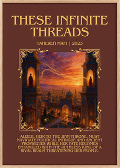 These Infinite Threads Minimalist Book Poster by Tahereh Mafi