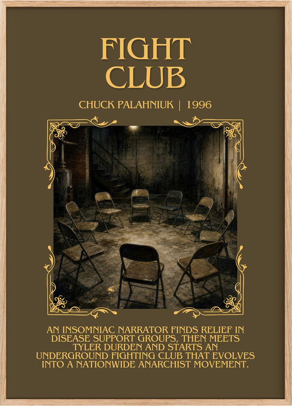 Fight Club Minimalist Book Poster by Chuck Palahniuk