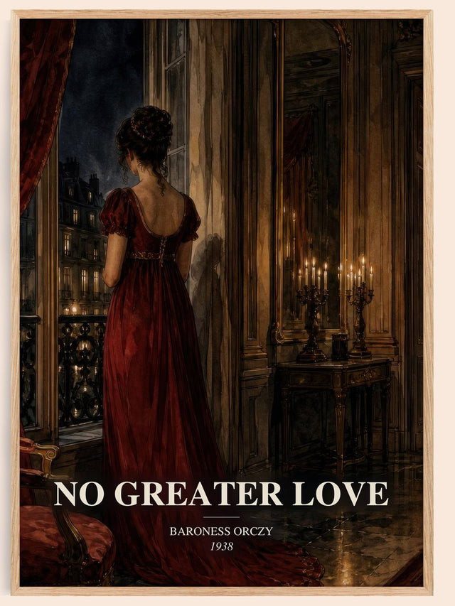 No Greater Love Book Watercolour Illustration by Baroness Orczy