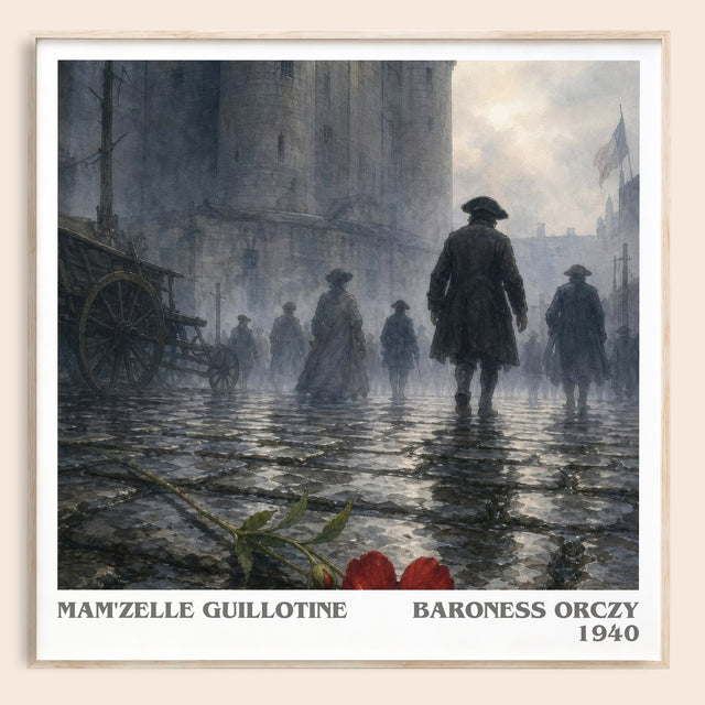 Mam'Zelle Guillotine Literary Art Print by Baroness Orczy