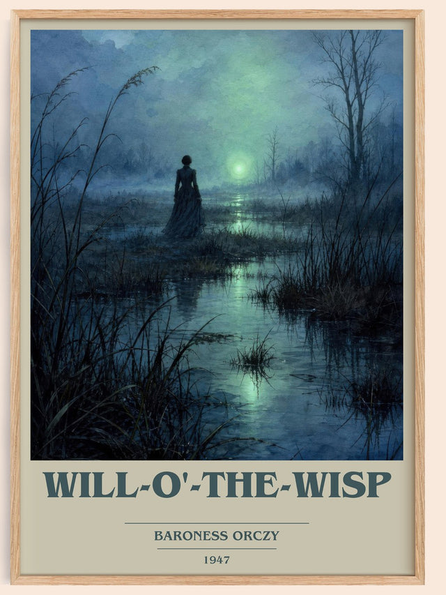 Will-O'-The-Wisp Book Cover Poster by Baroness Orczy