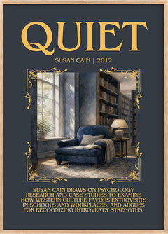 Quiet Minimalist Book Poster by Susan Cain