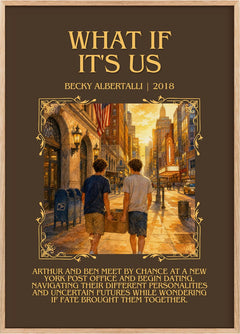 What If It's Us Minimalist Book Poster by Becky Albertalli
