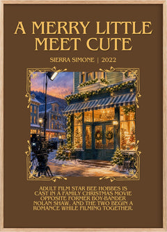 A Merry Little Meet Cute Minimalist Book Poster by Sierra Simone