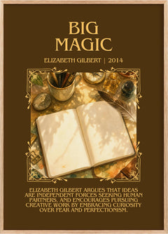 Big Magic Minimalist Book Poster by Elizabeth Gilbert
