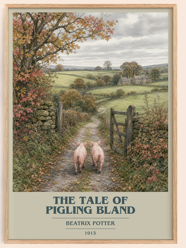 The Tale Of Pigling Bland Book Cover Poster by Beatrix Potter