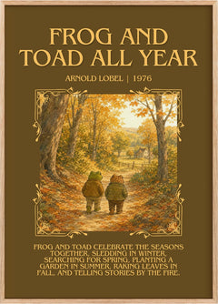Frog and Toad All Year Minimalist Book Poster by Arnold Lobel