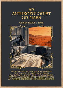 An Anthropologist on Mars Minimalist Book Poster by Oliver Sacks