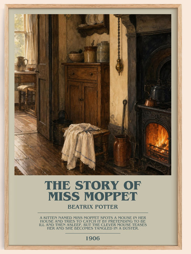 The Story Of Miss Moppet Bookish Wall Art by Beatrix Potter