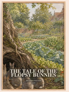 Tale Of The Flopsy Bunnies Book Watercolour Illustration by B. Potter