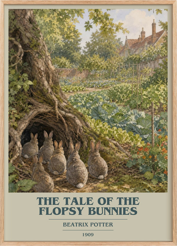 The Tale Of The Flopsy Bunnies Book Cover Poster by Beatrix Potter