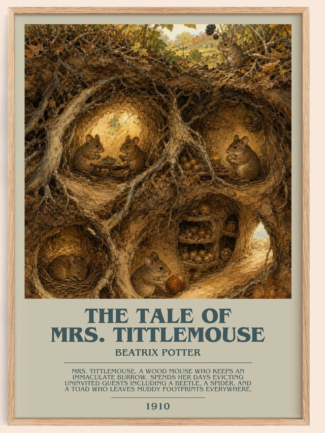 The Tale Of Mrs. Tittlemouse Bookish Wall Art by Beatrix Potter