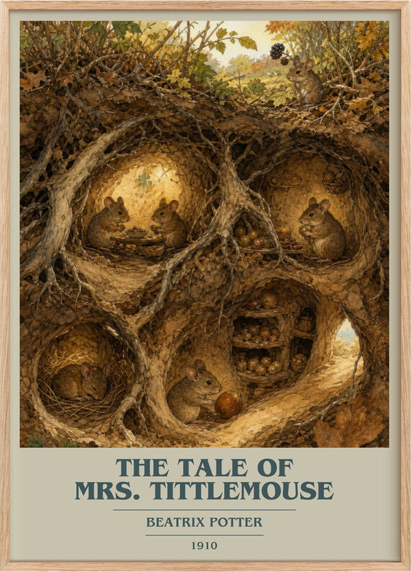 The Tale Of Mrs. Tittlemouse Book Cover Poster by Beatrix Potter