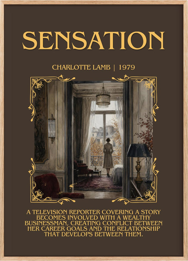 Sensation Minimalist Book Poster by Charlotte Lamb