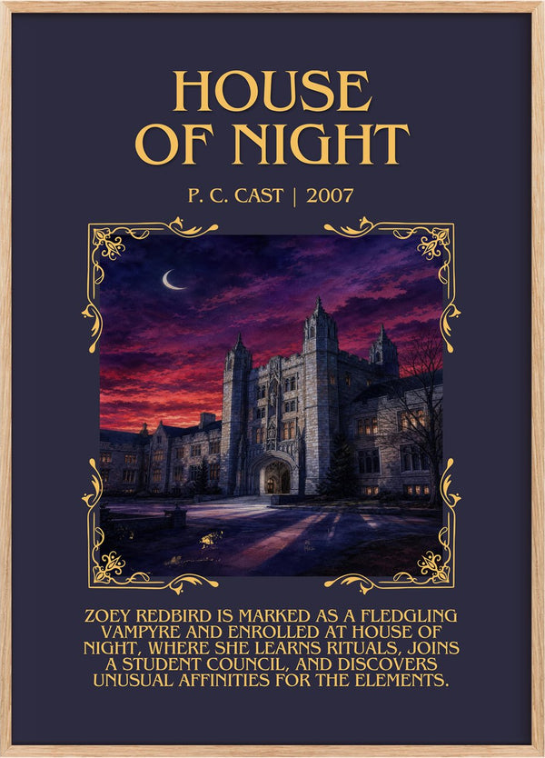 House of Night Minimalist Book Poster by P. C. Cast