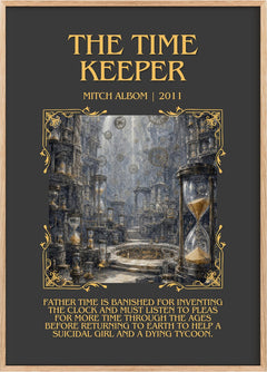 The time keeper Minimalist Book Poster by Mitch Albom