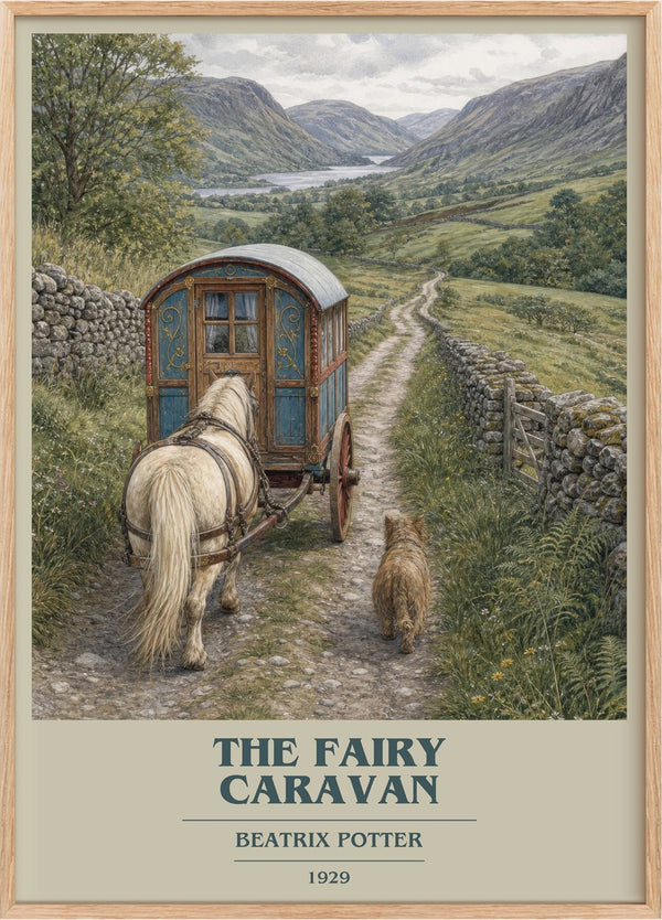 The Fairy Caravan Book Cover Poster by Beatrix Potter