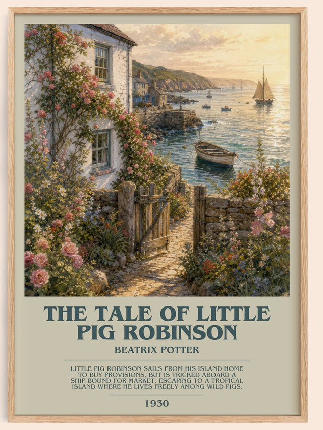 The Tale Of Little Pig Robinson Bookish Wall Art by Beatrix Potter