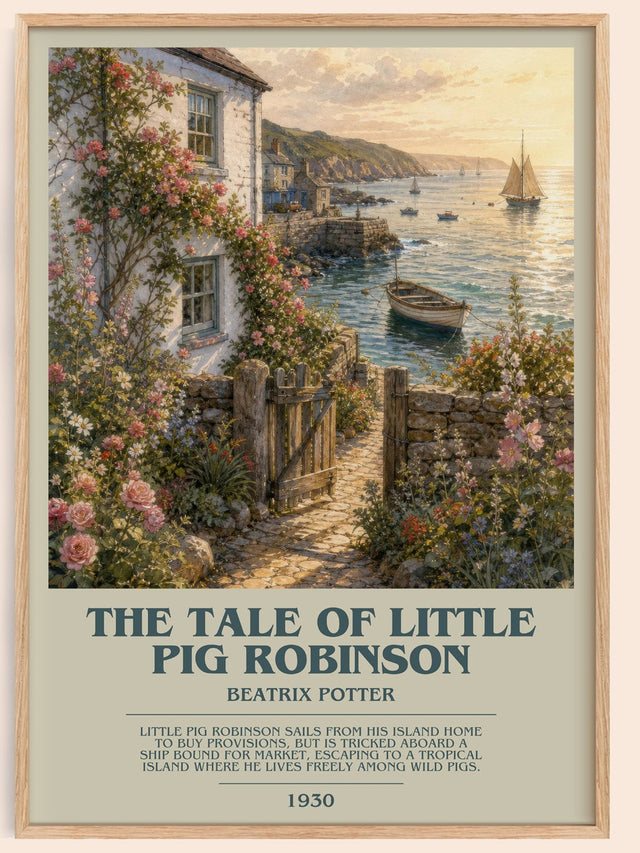 The Tale Of Little Pig Robinson Bookish Wall Art by Beatrix Potter