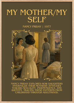 My Mother/My self Minimalist Book Poster by Nancy Friday