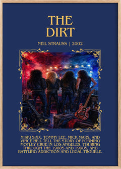 The Dirt Minimalist Book Poster by Neil Strauss