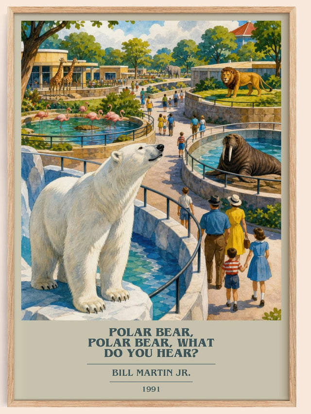 Polar Bear, Polar Bear, What Do You Hear? Book Cover Poster by B. Jr.