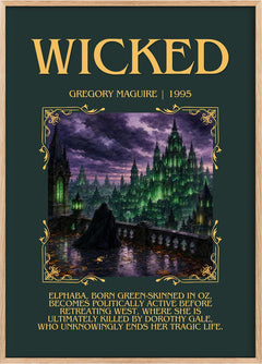 Wicked Minimalist Book Poster by Gregory Maguire