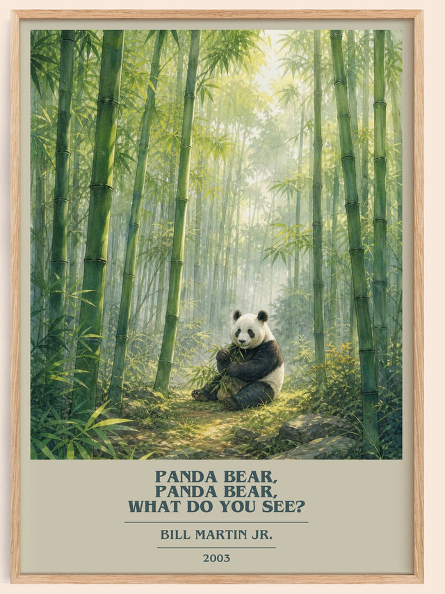Panda Bear, Panda Bear, What Do You See? Book Cover Poster by B. Jr.