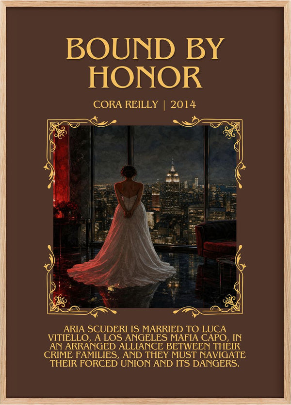 Bound by Honor Minimalist Book Poster by Cora Reilly
