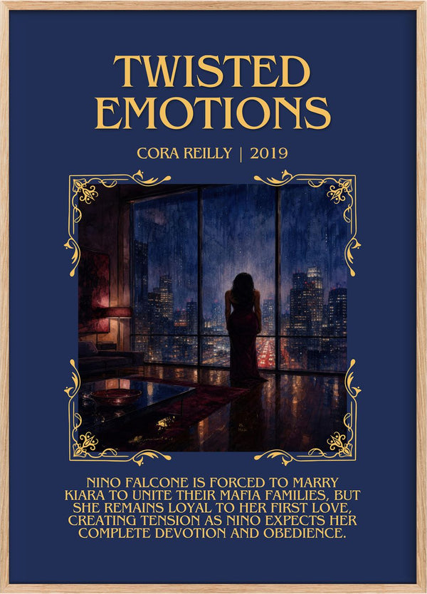 Twisted Emotions Minimalist Book Poster by Cora Reilly