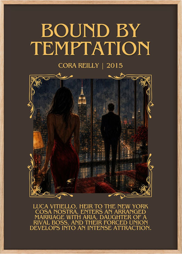 Bound by temptation Minimalist Book Poster by Cora Reilly