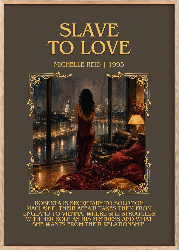 Slave to Love Minimalist Book Poster by Michelle Reid
