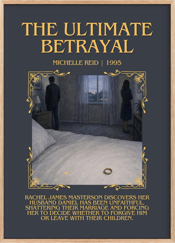 The Ultimate Betrayal Minimalist Book Poster by Michelle Reid