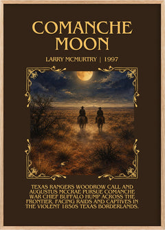 Comanche moon Minimalist Book Poster by Larry McMurtry