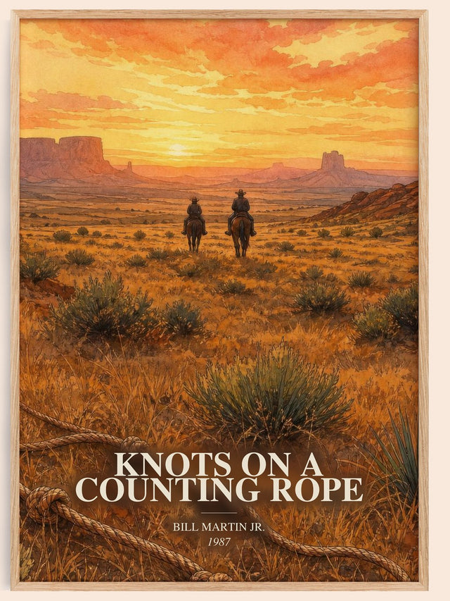 Knots On A Counting Rope Book Watercolour Illustration by B. Jr.